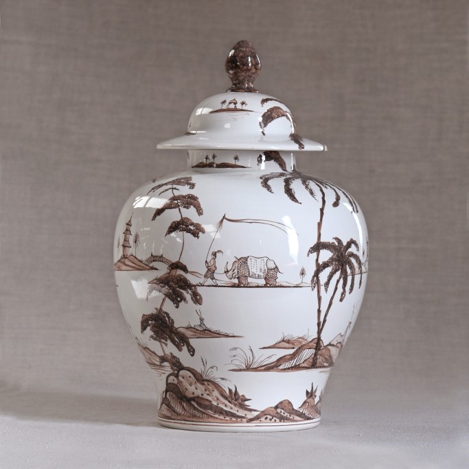 Large jar in Sepia